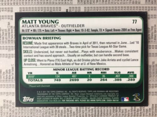 2011 Bowman Topps Baseball Cards - Picture 13 of 133