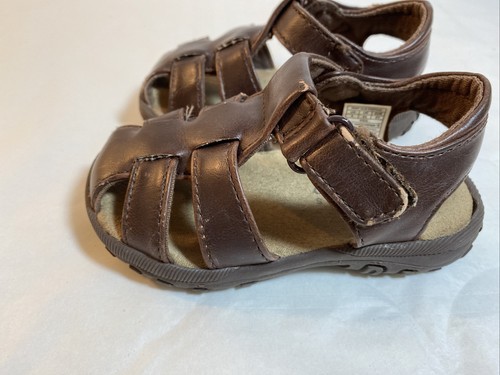 Perry Ellis Portfolio Fisherman TD Brown Kids Sandles Size 5 - Picture 3 of 8