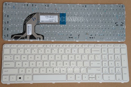 New For HP home 15-F 15-F000 15-F100 series Keyboard US frame White