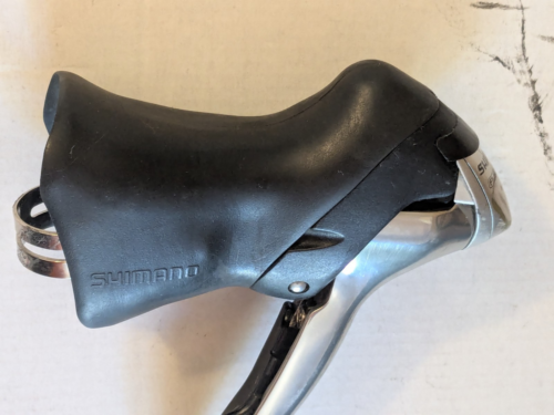 Shimano ST-R600 STI Shifter Brake Levers 9 Speed Double Triple Road Touring Bike - Picture 8 of 20
