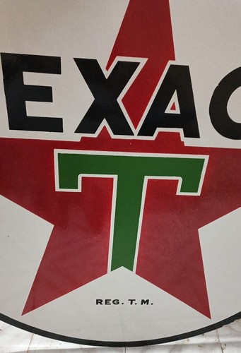 Texaco Rare Porcelain Heavy Metal 42 inches Double Side WR - Picture 4 of 8