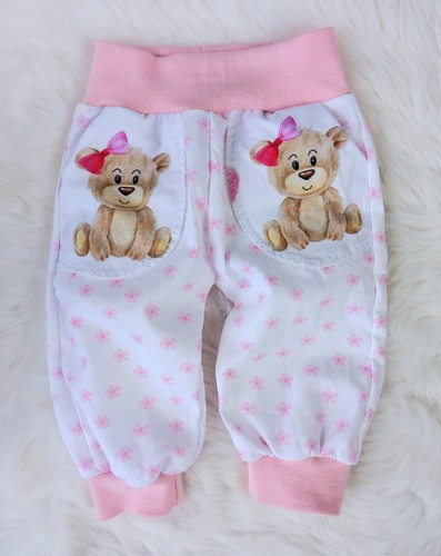 NEU * Baby Pumphose * Größe 68 * Mitwachshose * Babyhose * Strampler * Teddy - Bild 4 von 4