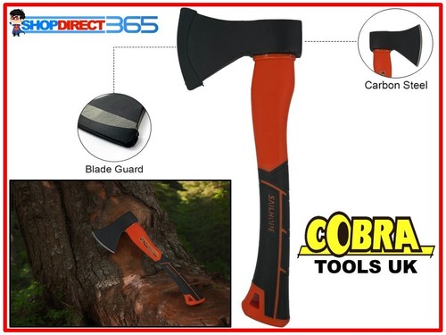 Hand Axe Fibreglass Shaft Handle Log Fire Wood Chopper Camping 1.3LB 600G 23-53 - Picture 2 of 6