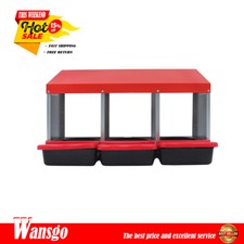 3 Hole Metal Chicken Nesting Boxes Laying Eggs Chicken Coop Hen Nest Box