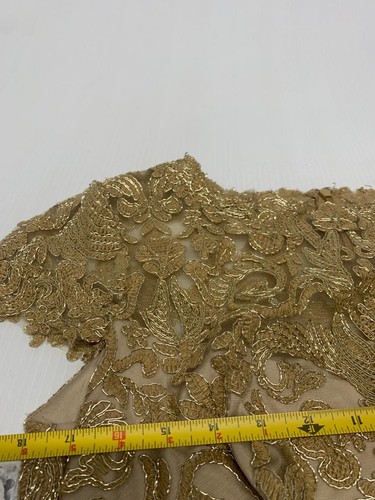 Tadashi Shoji Kleid Kurzarm Gold 14 Damen A10 - Bild 4 von 6
