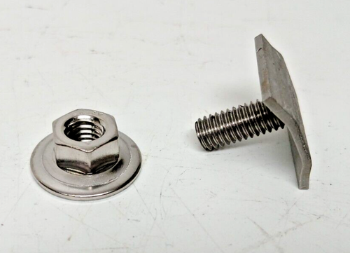 BMW E10 2002tii F + R Chrome Bumper Rubber Trim Stainless T-Bolt Hardware '71-73 - Picture 6 of 16