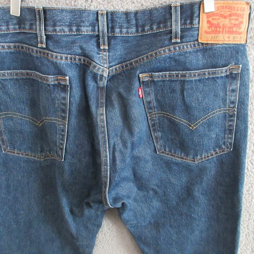Levi's 517 Jeans Herren 38x30 Blau Medium Wash Bootcut Indigo Denim Western Y2K - Bild 14 von 16