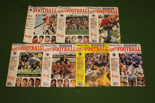 1970s  1980s COLLEGE FOOTBALL Yearbook Preview Magazine Lot Collectors MUST L@@K - Picture 1 of 12