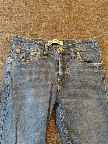 Jeans uomo Levi’s 502 regular taper denim cotone blu - Foto 5 di 11