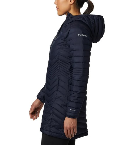 Columbia V8816 Womens Dark Nocturnal Hooded Powder Lite Mid Jacket Size M - Picture 3 of 5