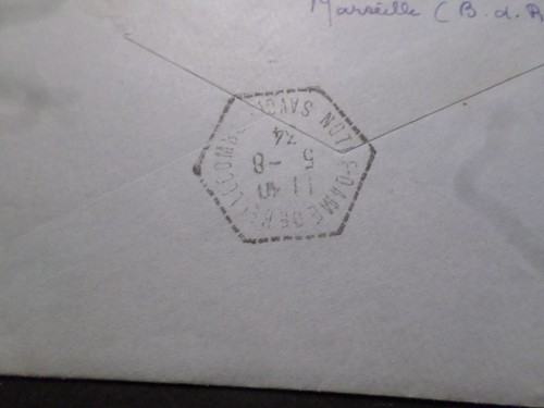 FRANCIA 1934 Sello 283 Tipo PAZ, ÚNICO Sobre Carta FLAMA GITANAS - Imagen 3 de 4