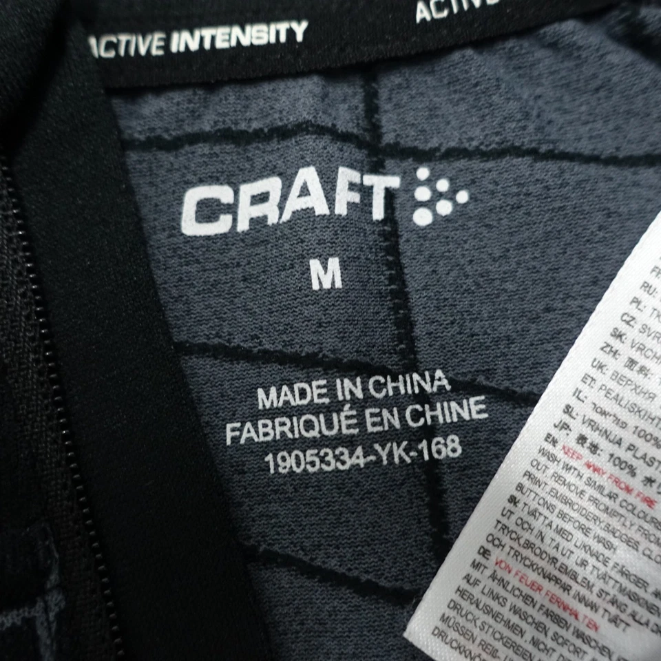 Camiseta Craft Active Intensity para mujer mediana negra manga larga 1/4 cremallera cuello Foto 3 de 4