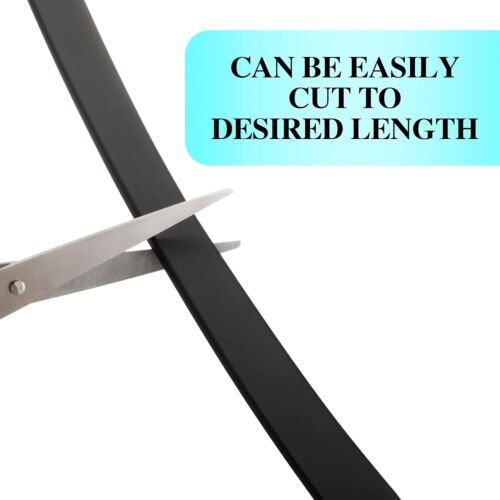 72Inch Silicone Shower Door Bottom Seal Strip Door Rubber Sweep Trim - Picture 3 of 6