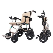 Lightweight Folding Electric Power Wheelchair Medical Mobility Aid Motorized UxL
