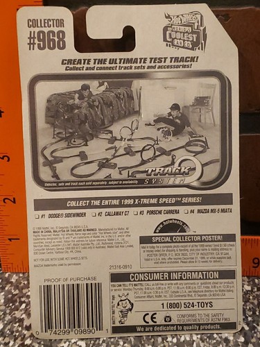 1998 Hot Wheels X-Treme Speed Series #4 of 4 MAZDA MX-5 MIATA #968 - Bild 7 von 8