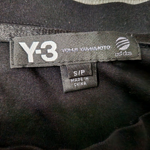 Adidas Y-3 Yohji Yamamoto Women Sweatshirt Cropped Crew Neck Black Size Small - Picture 7 of 11