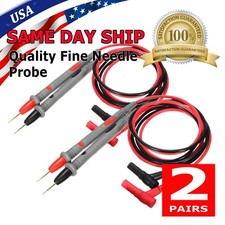 2X Multimeter Test Leads Gold Plated Electrical Probes for Fluke Meter 1000V 20A