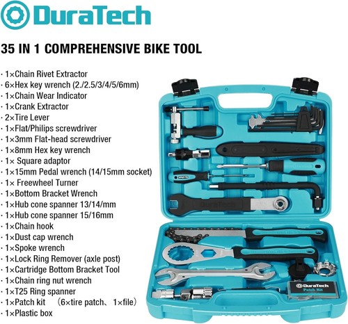 Durable Bicycle Tool Kit for Mountain & Road Bikes - Essential Repair Tools - Picture 4 of 9