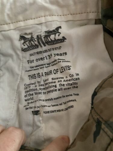 levis camo cargo pants 34/30 - Picture 6 of 7