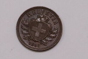 SWITZERLAND-2-RAPPEN-1893-HIGH-GRADE-B29-6586