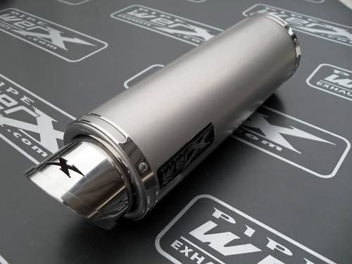 Bidone Silenziatore Scarico Kawasaki ZR7 1999 - 2005 Moto GP Plain Titanium Race - Foto 1 di 1