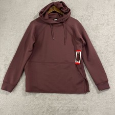 NEW 32 Degrees Heat Womens M Soft Burgundy Hoodie Pullover Sweatshirt