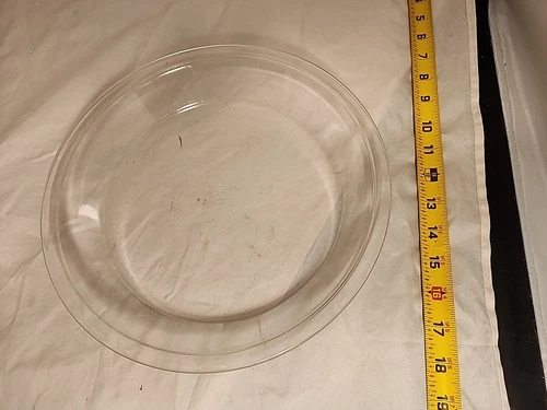 Vintage Pyrex 10 Inch Pie Plate Baking Dish Clear Glass Pie Pan