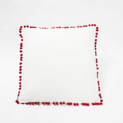 Christmas Pompom Cushion Holiday Deco Pillows Christmas Gift Home/Party Decor - Picture 4 of 5