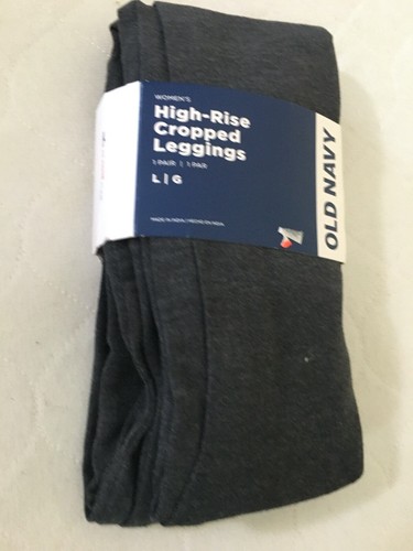 Old Navy Women's High Rise Jersey Cropped Leggings Charcoal Gray U pick - Picture 2 of 4