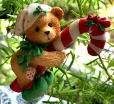 CHERISHED TEDDIES - ORANMENT - ELF WITH CANDY CANE