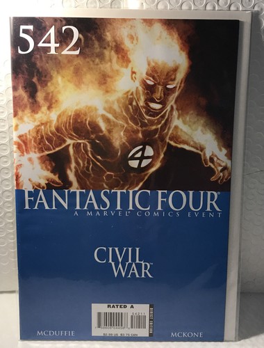 Marvel Comics Fantastic Four A Marel Comics Event Bürgerkrieg Ausgabe #542