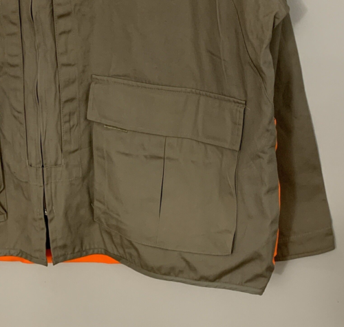 Avid Outdoor Jagd Gr. XXL Jacke braun Safety Blaze orange Full Zip Cargo A1 - Bild 5 von 12