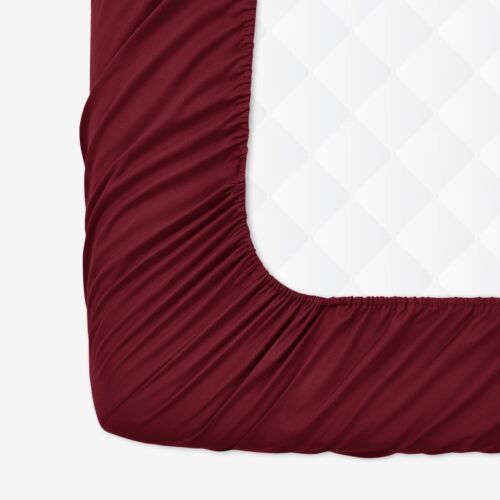 Fitted Sheet Deep Pocket Easy Care Breathable Microfiber Elastic Bedding Sheets - Picture 46 of 47