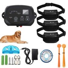 Wireless Electric Dog Fence Pet Containment System Shock Collar For 1/2/3 Dog US