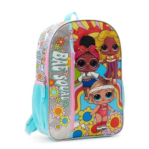 L.O.L. Surprise! Kids Bae Squad Print 17" Laptop Backpack LOL Dolls Book Tote - Picture 4 of 7