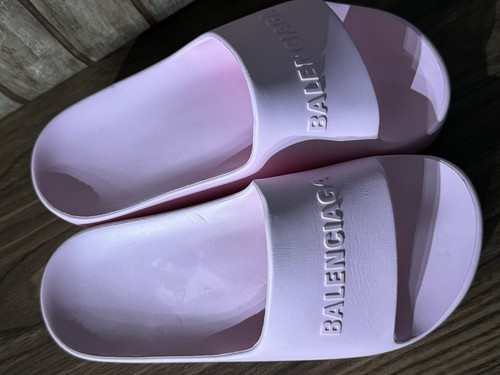 Balenciaga Chunky Pool Slides Pink Size 36 See Details  - Picture 14 of 14