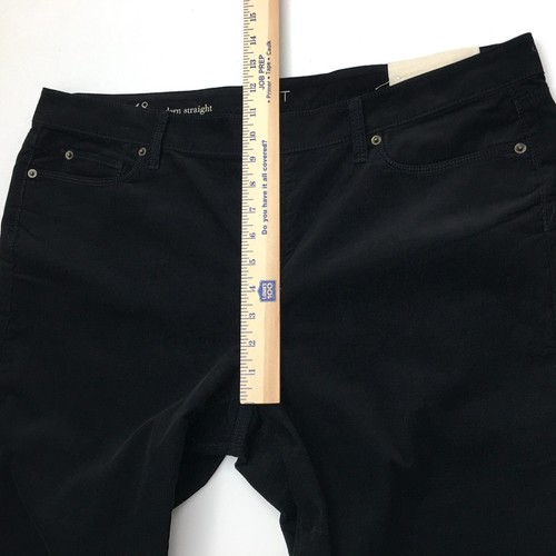 NEW Loft Women's Black Corduroy Jeans Modern Straight Fit size 18 length 32" - Picture 6 of 13