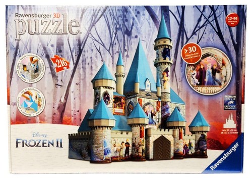 New Ravensburger Disney Frozen Elsa Anna 216 Piece 3D Puzzle 18" W 11" x 21" H