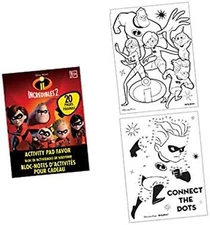 Incredibles 2 Disney Pixar Movie Kids Birthday Party Favor Toy Mini Activity Pad