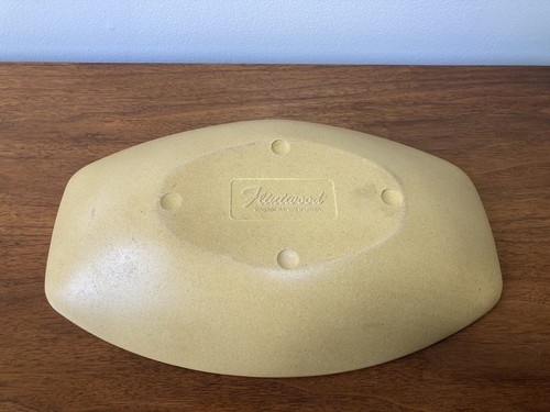 Flintwood Pasadena California Serving Tray / Bowl Mid Century Mustard Yellow - Picture 5 of 6