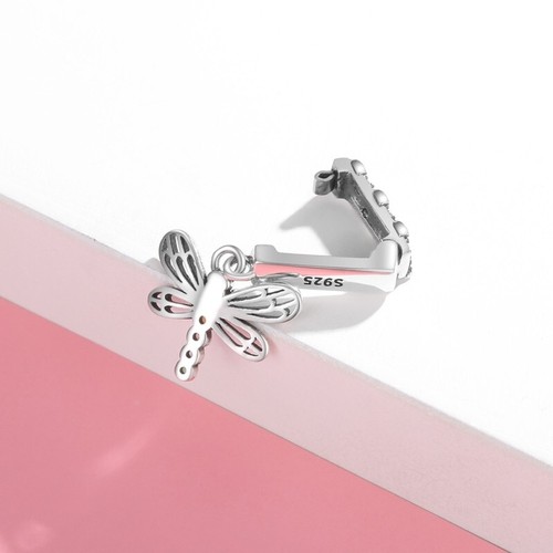 Dragonfly Charm For Mesh Bracelet Insect Genuine 925 Sterling Silver ๐ - Picture 5 of 5