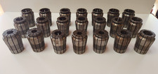 Machinist Tool Lot of 21 Acura-Flex AF Collets 1-19/32" to 11/16" Nice Set