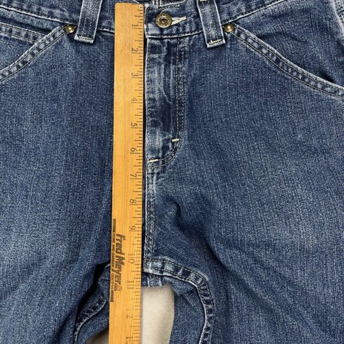 VTG Lee Dungarees Jeans Mens 30x31 Blue Faded Denim Carpenter Relaxed-Fit Y2K - Picture 12 of 15