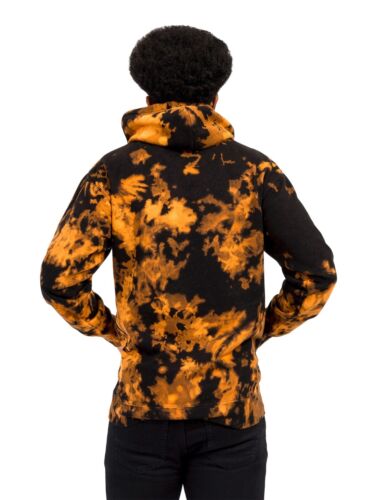 Men's Fleece Mineral Wash Tie Dye Pullover Hoodie Sweatshirts Unisex 13107 - Picture 34 of 34