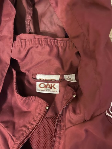VTG Red Oak Sportswear Texas A&M Aggies Track Suit Men L Windbreaker Mesh Set - Picture 12 of 12