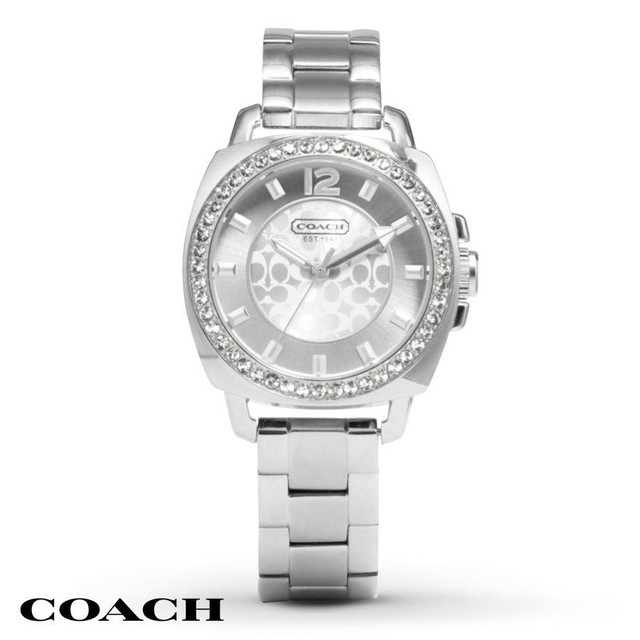 Silver coach watch Clearance