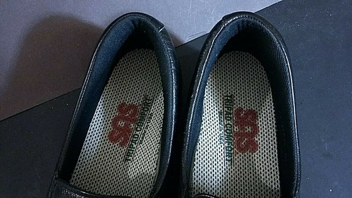 SAS Womens 8.5 AAA Black Twin slip on loafers pre-owned white scuff on one - Picture 3 of 11