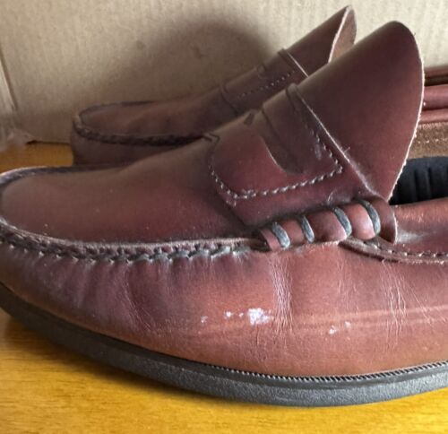 Dexter Men’s Penny Loafers Brown Vintage Size 10.5 Made in USA - Picture 3 of 11