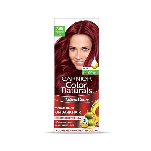 Garnier, Hair Colouring Creme,Long-lasting Colour, Raspberry Red 55m+50g - Picture 2 of 8