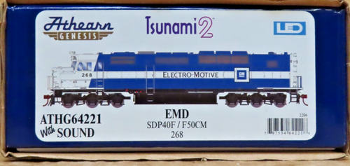 ATHEARN GENESIS 64221 EMD SDF40F/F50CM #268 W/DCC/SOUND/LEDs HO SCALE - Picture 6 of 7